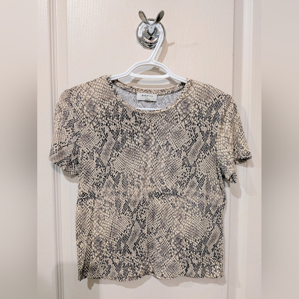 Aritzia snake print top